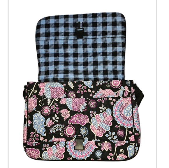 Vera Bradley Large Crossbody/Laptop Bag in Alpine Floral - Picture 3 of 9